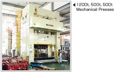 1200t, 500t, 500t Mechanical Presses